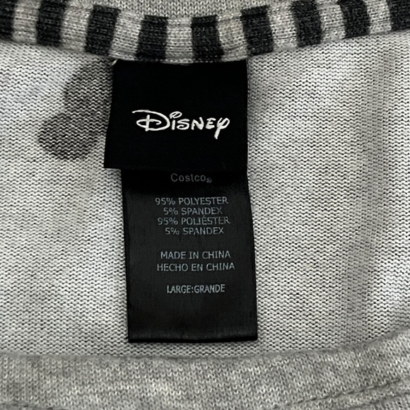Disney Mickey Mouse Soft Lightweight Top with Drawstring Waist Size Large - Picture 5 of 8